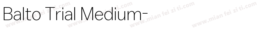 Balto Trial Medium字体转换